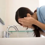 Woman Washing Her Face