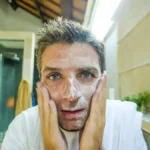 Washing the Face with Acne