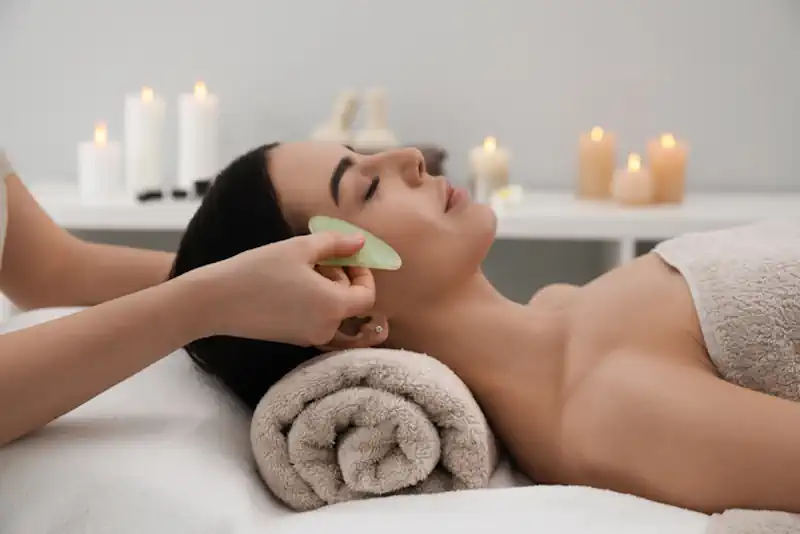 A Facial Treatment with Gua Sha